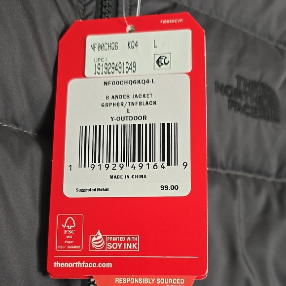 The North Face Black Puffer Jacket Kids 14/16 - Picture 3 of 11